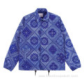 Characteristic Paisley Printing Coaches Jacket for Sale